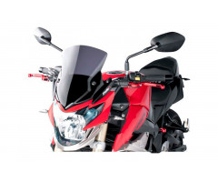 Bulle / Pare-brise Puig Sport New Generation Naked Fumée foncé Suzuki GSR 750 / GSR 750 A ...