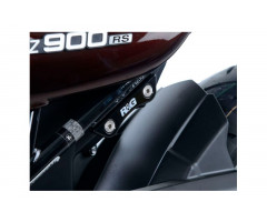 Caches orifices de repose pieds arrière R&G Noir Kawasaki Z900 2017-2018