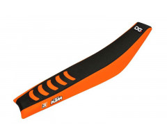 Funda de asiento Blackbird Doble Grip 3 Naranja / Negro KTM 85 SX 2013-2017