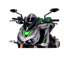 Bulle / Pare-brise Puig Sport New Generation Naked Fumée foncé Kawasaki Z 1000 G / Z 1000 F ...