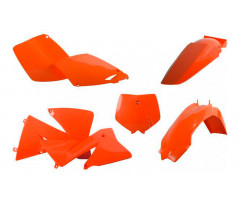 Kit plastiques complet Polisport Orange KTM EXC 125 2T / EXC 450 ...