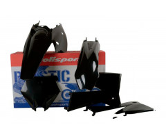 Kit plastiques complet Polisport Noir KTM EXC 125 2T / EXC 250 4T ...