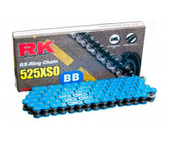 Chaine RK X-RING 525XSO/114 Ouverte avec attache à river Bleu