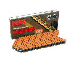 Chaine RK XW-RING 520GXW/114 Ouverte avec attache à river Orange