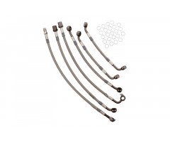Kit latiquillos de freno Speed Brakes Metalicos Banjo Antracita 6 Piezas BMW K 100 RS 1989-1992