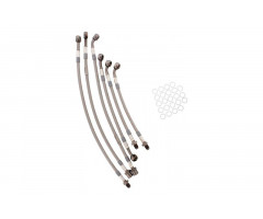 Kit latiquillos de freno Speed Brakes Metalicos Banjo Antracita 6 Piezas BMW K 1100 LT 1990-1993