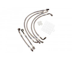 Kit latiquillos de freno Speed Brakes Metalicos Banjo Antracita 6 Piezas BMW K 1200 RS 1997-2000