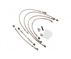 Kit latiquillos de freno Speed Brakes Metalicos Banjo Antracita 6 Piezas Yamaha FZ1 1000 NA 2008-2015