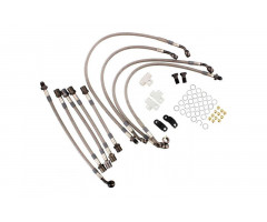 Kit latiquillos de freno Speed Brakes Metalicos Banjo Antracita 9 Piezas Kawasaki GTR 1400 A 2007-2009