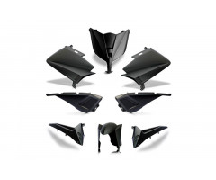 Kit carénages BCD avec led avant / avec poignées arrière / avec rétroviseurs Noir Mat Yamaha 530 T-Max 2012-2014