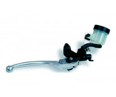 Bomba de freno delantero Nissin semi radial Negro D.19mm maneta Plata