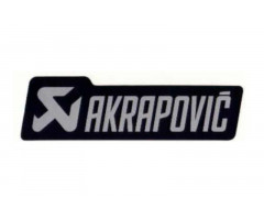 Autocollant Akrapovic 135x40mm Noir / Gris
