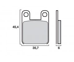 Plaquettes de frein Brembo 07044CC Carbone Céramique