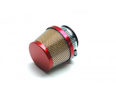 Filtre à air Replay grille chrome diamètre Conique Rouge Ø28/35mm