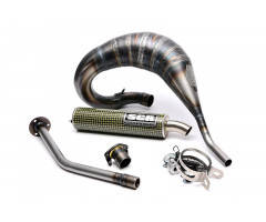 Pot d'échappement SCR Racing Line 70cc passage haut kevlar Derbi Senda périmétrique Acier