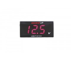 Indicador de voltage de bateria Koso extra fin (Rojo)