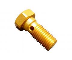 Tornillo banjo simple Speed Brakes M10x1.25 Dorado