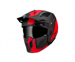 Casque trial Mt Streetfighter Sv Twin Rouge Mat