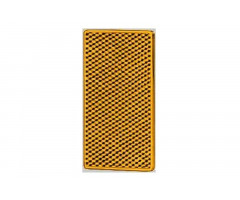 Catadioptre adhésif Hella rectangle 105x55x7,4mm Orange
