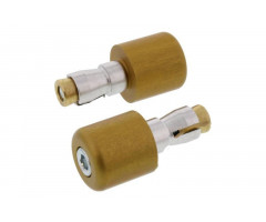 Embouts de guidon TRW Alu 13mm cylindriques Or