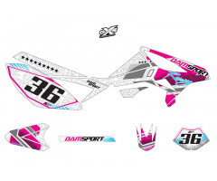 Kit déco Dam-Sport Racing Blanc Beta RR 50 2011 - 2016