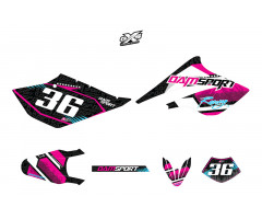 Kit de adhesivos Dam-Sport Racing Negro Beta RR 50 2006 - 2010