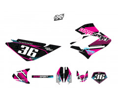 Kit de adhesivos Dam-Sport Racing Negro Derbi DRD Racing 2004 - 2009