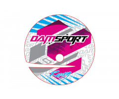 Kit déco de carter d'embrayage Dam-Sport Racing Blanc AM6 après 2005