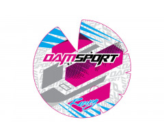 Kit déco de carter d'embrayage Dam-Sport Racing Blanc Derbi Euro 3 / 4