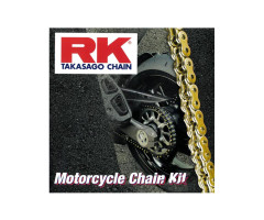 Kit chaine RK 13/69 X-Ring 428XSO Ouvert Aprilia RX 125 4T