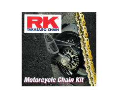 Kit chaine RK 15/42 sans joints 428HSB Honda CBR 125 R / CBR 125 RS ...