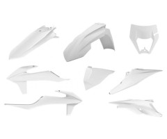 Kit plastiques complet Polisport Blanc KTM EXC-F 350 / 500 i.e. ...