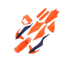 Kit plastiques complet Polisport Bleu / Orange KTM EXC-F 350 / 500 i.e. ...