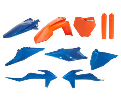 Kit plastiques complet Polisport Bleu / Orange KTM SX-F 250 / 450 i.e. ...