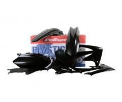 Kit plastiques complet Polisport Noir Honda CRF 250 R 2010 / CRF 450 R 2009-2010