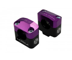 Pontets de guidon KRM pour adapter guidon de 28,6mm Violet