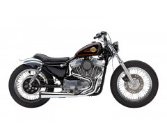 Ligne d'échappement complète Cobra El Diablo Chromé Harley Davidson XL 883 R / XLH 1200 ...
