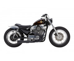Ligne d'échappement complète Cobra El Diablo Noir Harley Davidson XL 883 R / XLH 1200 ...
