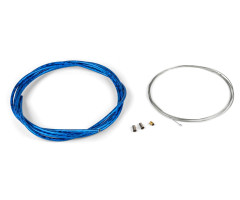 Pack câble d'accélérateur Motoforce Racing avec gaine HQ Lazer Bleu 2m