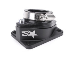 Tobera de admisíon 2WIN CNC PWK 19-28mm Negra AM6 / Derbi