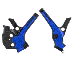 Protecteurs de cadre Acerbis X-grip Noir / Bleu Yamaha YZ 65 2018-2023
