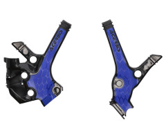 Protecteurs de cadre Acerbis X-grip Noir / Bleu Yamaha YZ 85 2022-2023