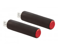 Repose pieds conducteur / passager Arlen Ness Knurled Rouge