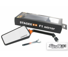 Rétroviseur gauche Stage6 F1 M8 Carbone Mat