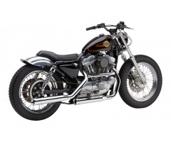Silencieux d'échappement Cobra Neighbor Hater Chromé Harley Davidson XL 883 R / XLH 1200 ...