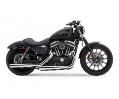 Silencieux d'échappement Cobra Slash-cut Chromé Harley Davidson XL 1200 X / XL 1200 C ...