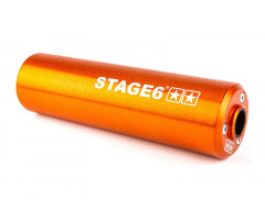 Silencieux d'échappement Stage6 50-80cc passage gauche Orange