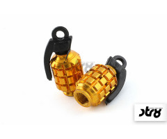 Bouchons de valve STR8 Grenade Or