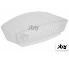 Cabochon de feu arrière STR8 Blanc Transparent Derbi Senda
