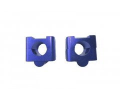 Pontets de guidon Concept CNC pour adapter guidon de 28,6mm Bleu